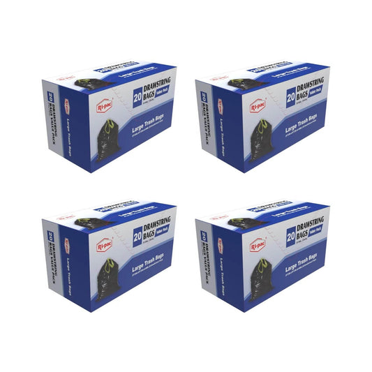 (D56633NEW) "Riptie" Value Pack 33GL/20CT. Lawn & Leaf, Black - GAIC