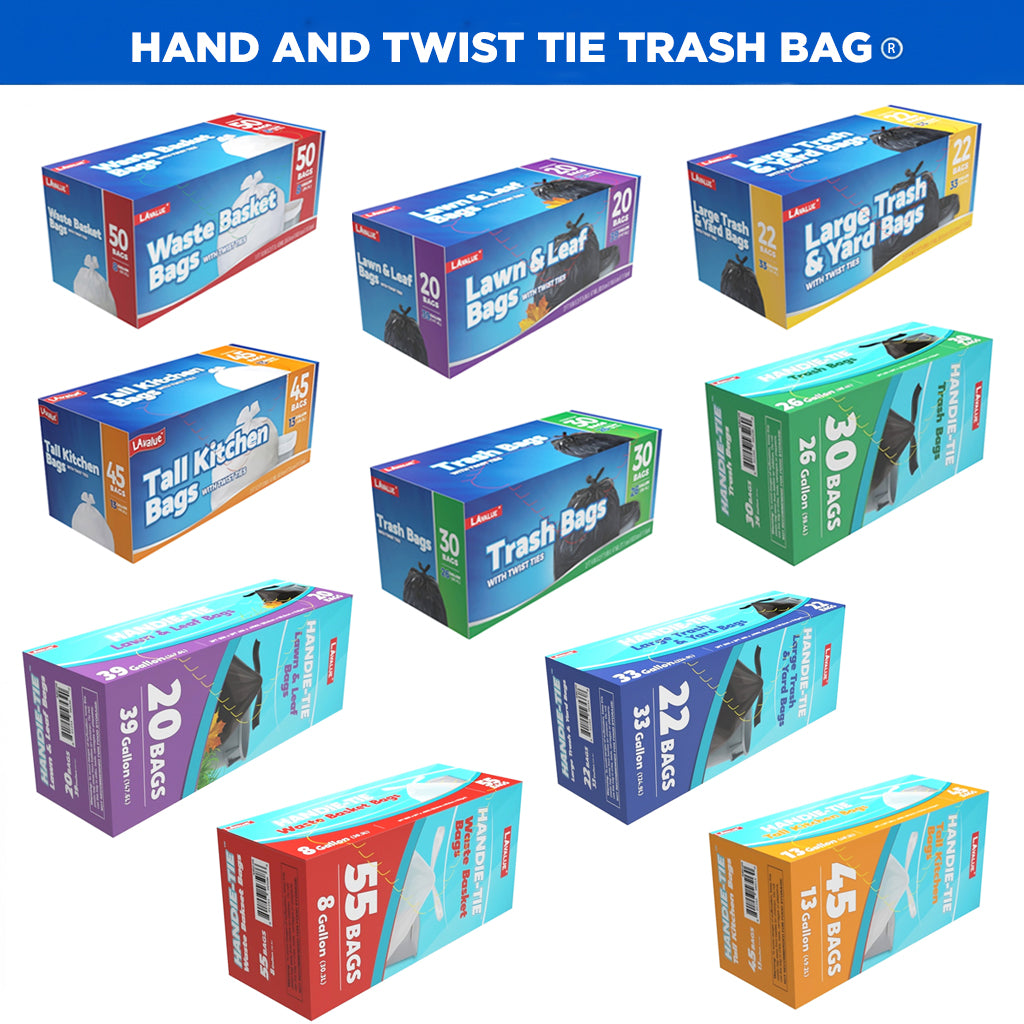 Trash Bag (Hand Tie and Twist Tie) - GAIC