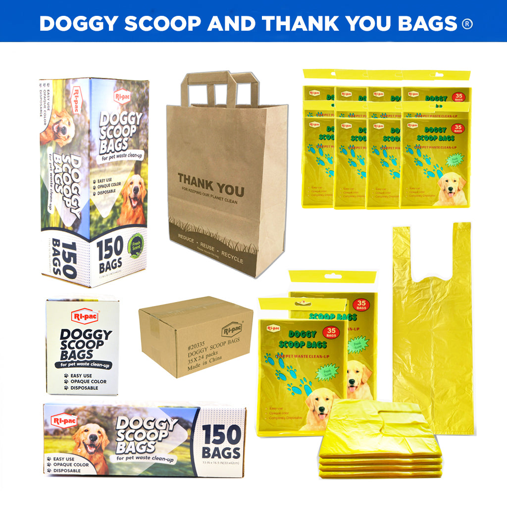 Doggy Scoop and Thank You Bags - GAIC