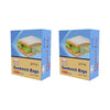 (R27720) "Ri-Pac" Fold Top & Lock, Sandwich Bags, 7 x 7 x 1.5 IN, Dispense Box, 1000/Unit
