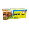 (D27125) "Ri-Pac" Fold Top & Lock, Sandwich Bags, Supper Size, 125CT