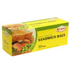 1 Case of Fold Top Sandwich Bags, 80 Count, 24 Boxes/Case - GAIC