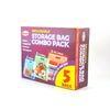 4 Boxes of Portable Storage Bag Combo Pack, 2 Large, 2 XL, 1 XXL, 5PC/BOX - GAIC