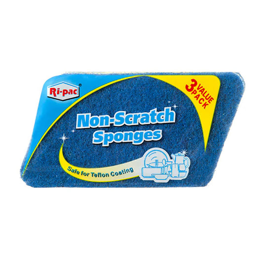 (D11713) "Ri-Pac" Non- Scratch Sponges, 3 Pcs/Pack, 36/Cs