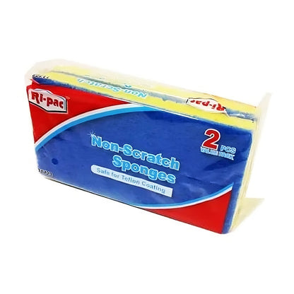 (D11723) "Ri-Pac" Premium Scouring Pads, Non-Scrach, 2pk, 36/cs