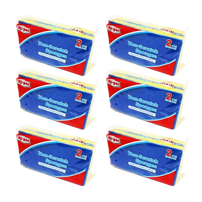(D11723) "Ri-Pac" Premium Scouring Pads, Non-Scrach, 2pk, 36/cs