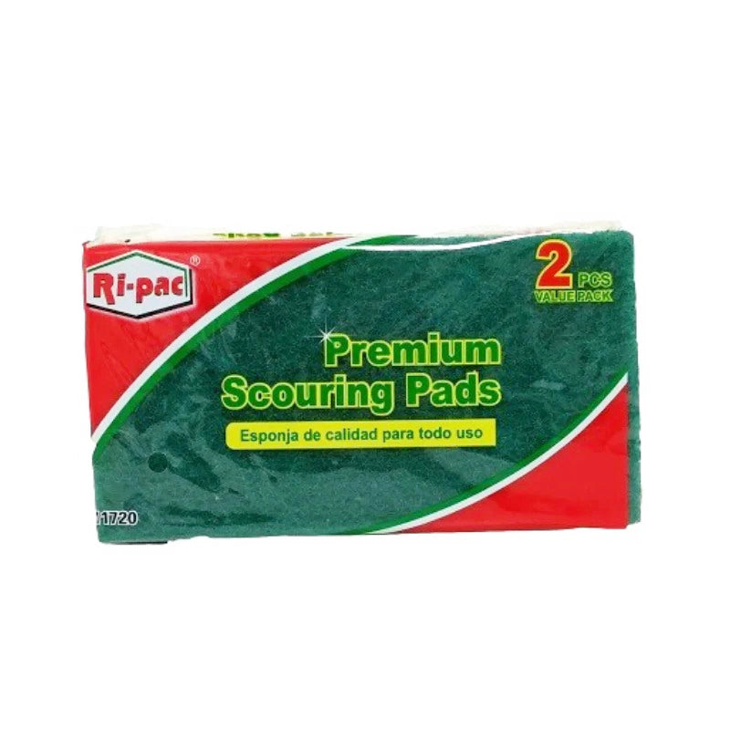 (D11720) "Ri-Pac"  Premium Scouring Pads, green, 2pk, 36/cs