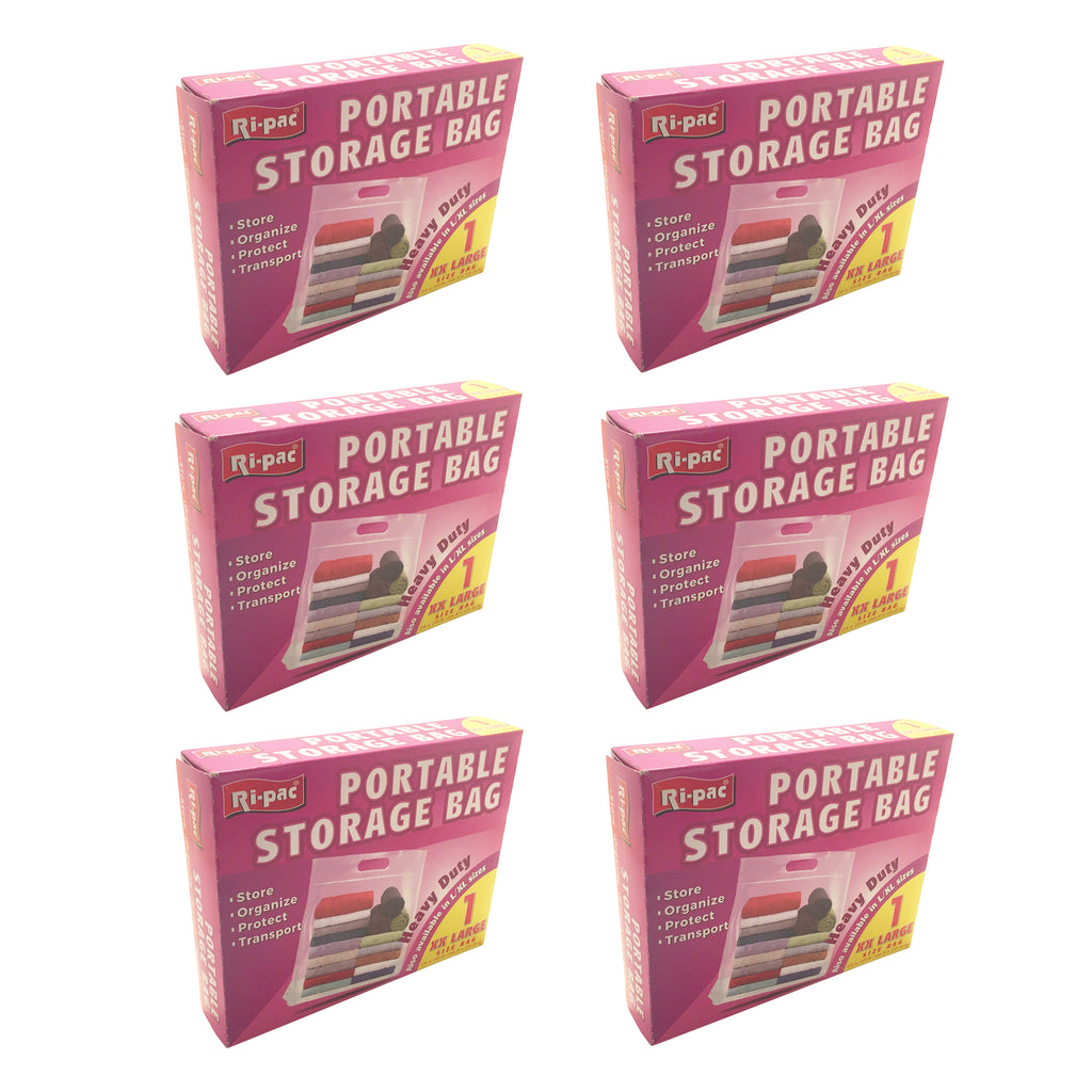 (D27801) Ri-Pac Portable Storage Bags with Zipper Seal, 1 XXlarge Bags 24/CS
