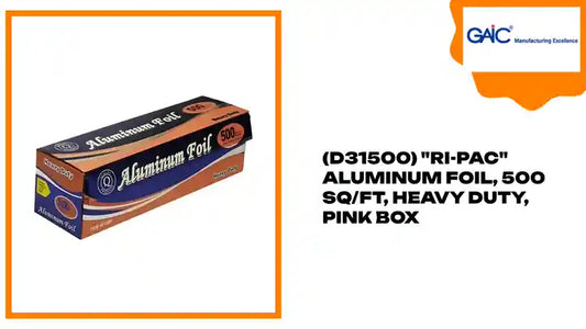 (D31500) &quot;Ri-Pac&quot; Aluminum Foil, 500 SQ/FT, Heavy Duty, Pink Box by@Outfy