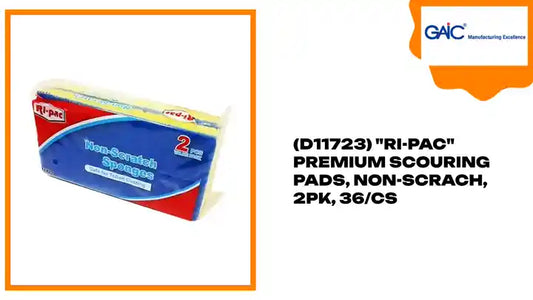 (D11723) &quot;Ri-Pac&quot; Premium Scouring Pads, Non-Scrach, 2pk, 36/cs by@Outfy