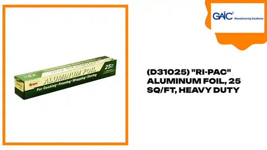 (D31025) &quot;Ri-Pac&quot; Aluminum Foil, 25 SQ/FT, Heavy Duty by@Outfy
