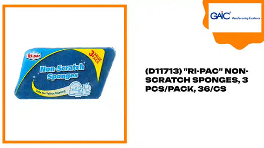 (D11713) &quot;Ri-Pac&quot; Non- Scratch Sponges, 3 Pcs/Pack, 36/Cs by@Outfy