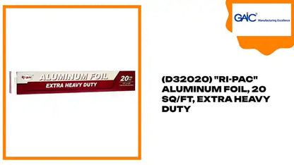 (D32020) &quot;Ri-Pac&quot; Aluminum Foil, 20 SQ/FT, Extra Heavy Duty by@Outfy
