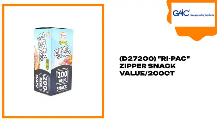 (D27200) &quot;Ri-pac&quot; Zipper Snack Value/200ct by@Outfy